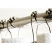 Heavy Duty - Polished Chrome Roller Shower Curtain Rings with 5 Roller Ball - Set of 12 - B009HIVUNM